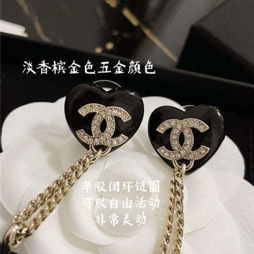 High Quality Luxury Chanel Crystal Diamond Earrings – Style 49803 product detail