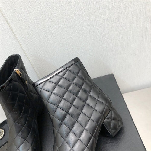 High Quality Luxury Chanel Classic Pearl Chunky Ankle Boots – Style 77574 product detail