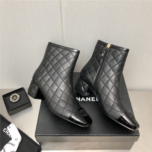 High Quality Luxury Chanel Classic Pearl Chunky Ankle Boots – Style 77574 product detail