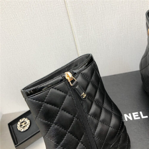 High Quality Luxury Chanel Classic Pearl Chunky Ankle Boots – Style 77574 product detail