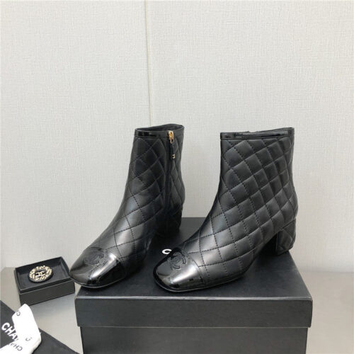 High Quality Luxury Chanel Classic Pearl Chunky Ankle Boots – Style 77574 product detail