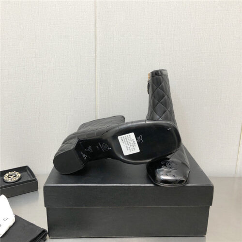 High Quality Luxury Chanel Classic Pearl Chunky Ankle Boots – Style 77574 product detail