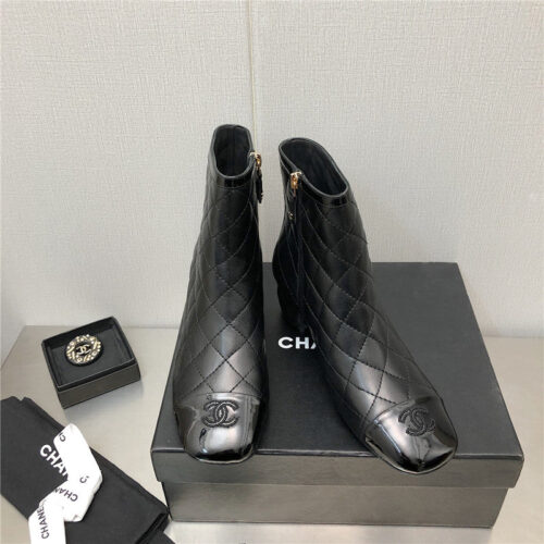 High Quality Luxury Chanel Classic Pearl Chunky Ankle Boots – Style 77574 product detail