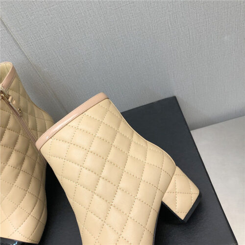 High Quality Luxury Chanel Classic Pearl Chunky Ankle Boots – Style 12038 product detail
