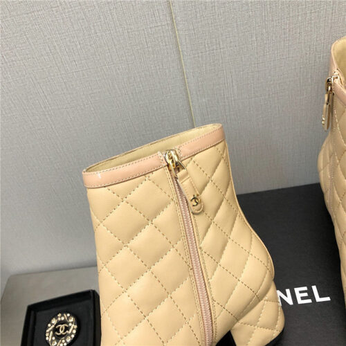 High Quality Luxury Chanel Classic Pearl Chunky Ankle Boots – Style 12038 product detail