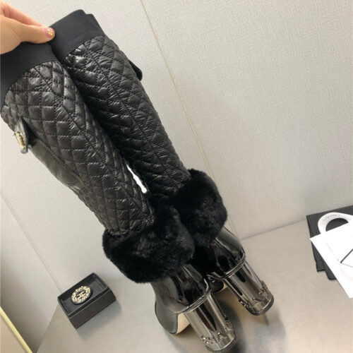 High Quality Luxury Chanel Colorblock Classic Embroidered Long Boots – Style 03494 product detail