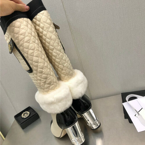 High Quality Luxury Chanel Colorblock Classic Embroidered Long Boots product detail