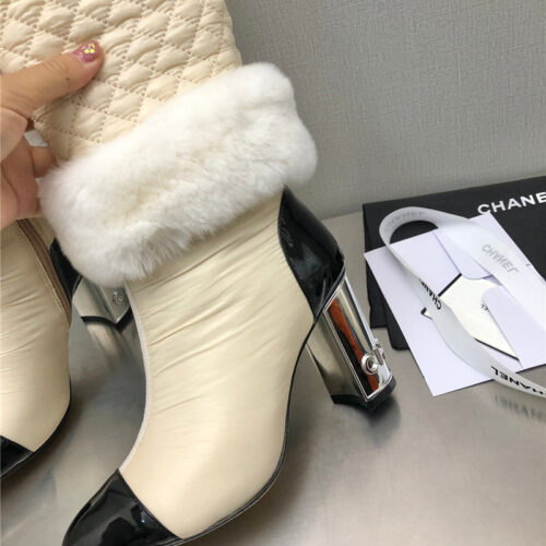 High Quality Luxury Chanel Colorblock Classic Embroidered Long Boots product detail