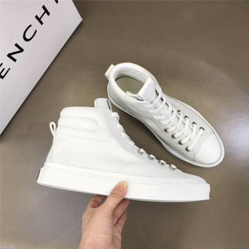 High Quality Luxury Givenchy Mens High-Top Lace-Up Casual Sneakers