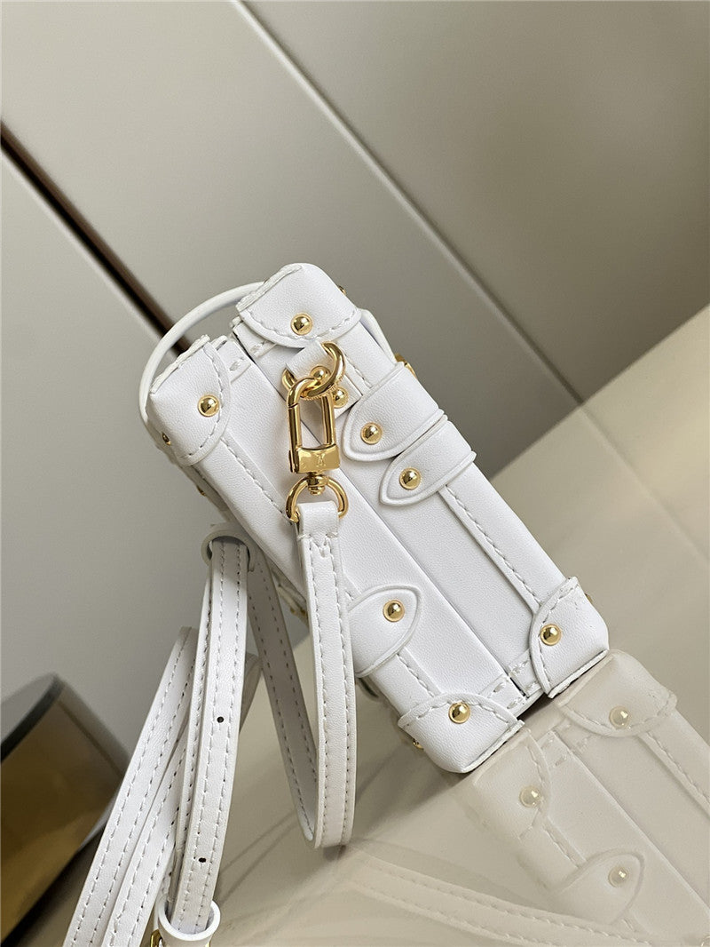 High Quality Luxury Louis Vuitton Petite Malle Bag White product detail