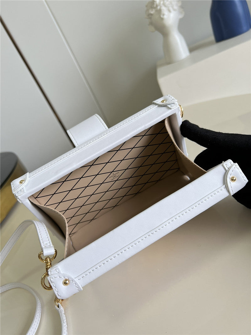 High Quality Luxury Louis Vuitton Petite Malle Bag White product detail