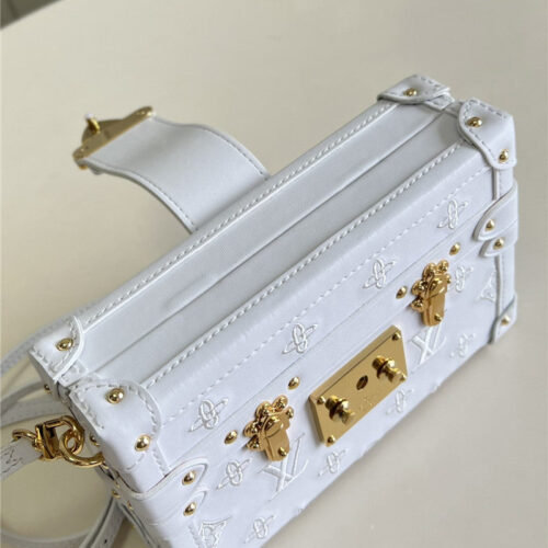 High Quality Luxury Louis Vuitton Petite Malle Bag White product detail