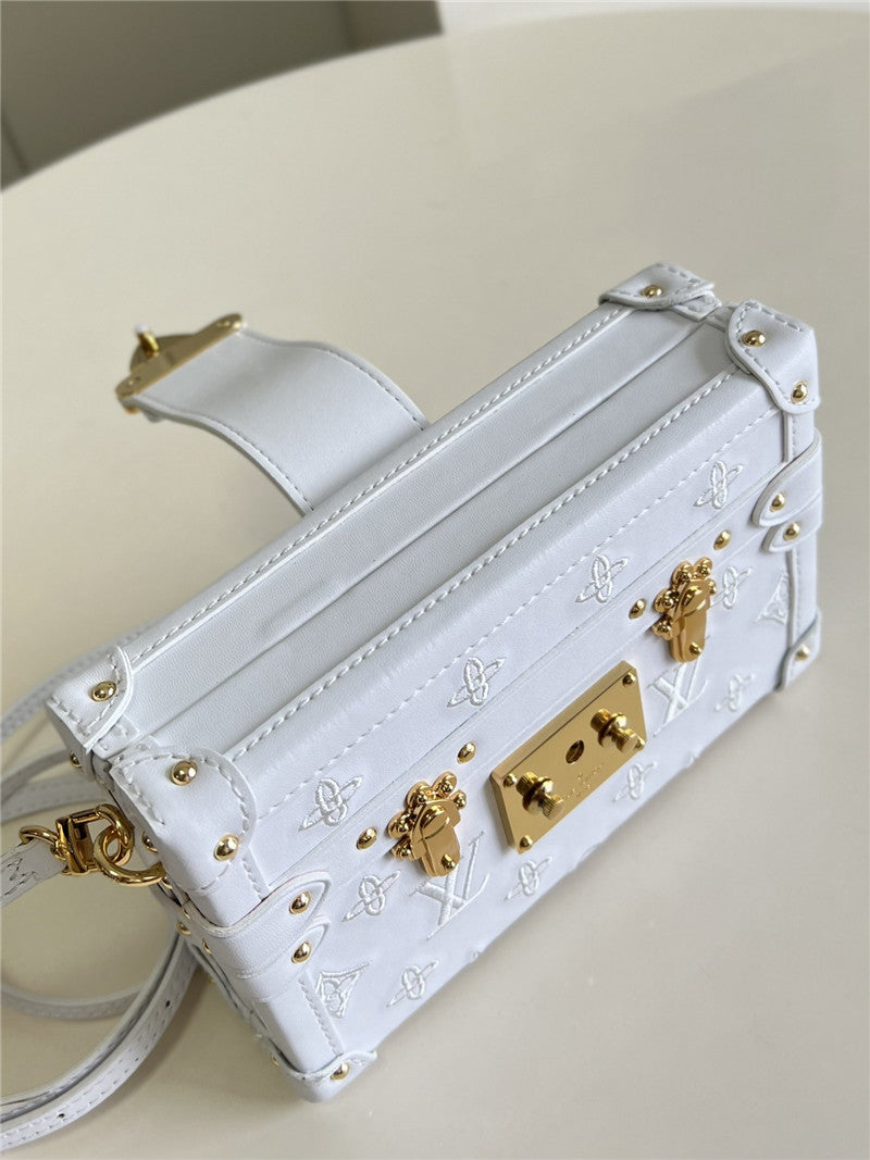 High Quality Luxury Louis Vuitton Petite Malle Bag White product detail
