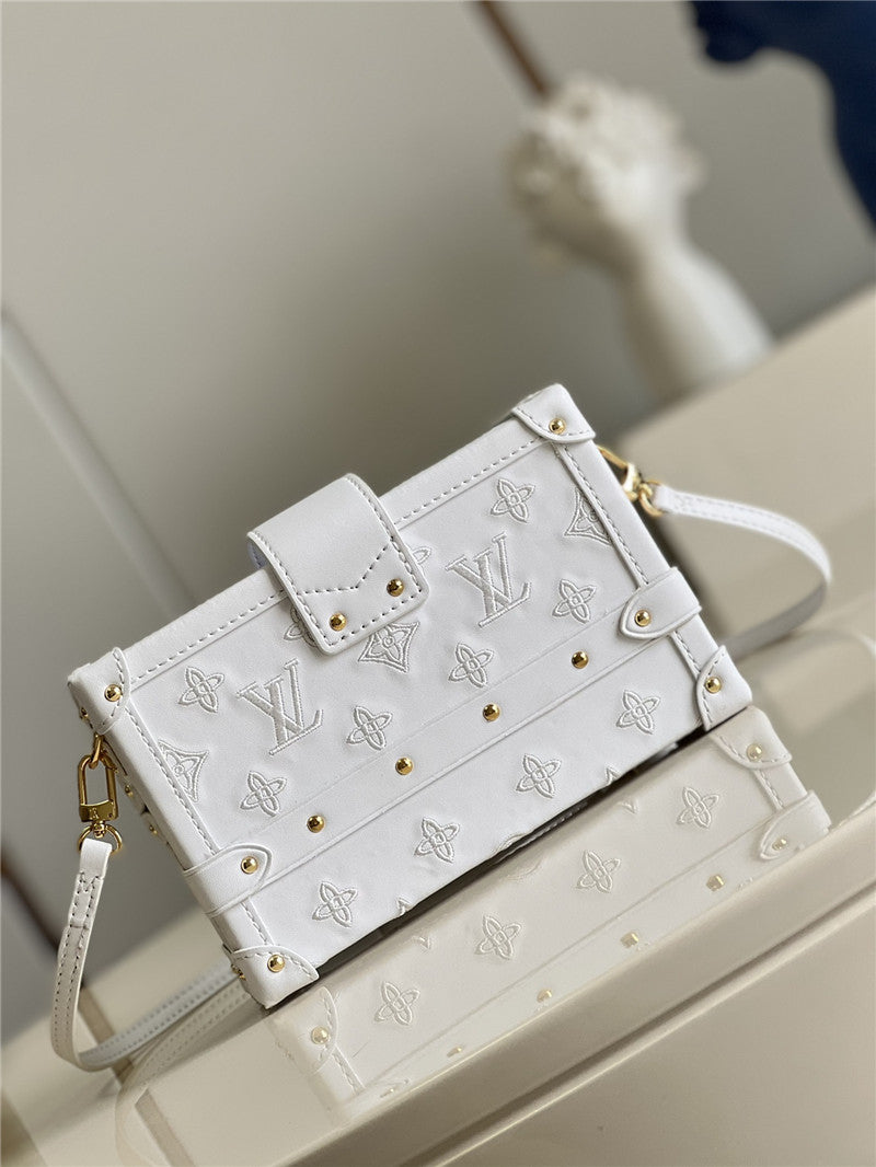 High Quality Luxury Louis Vuitton Petite Malle Bag White product detail