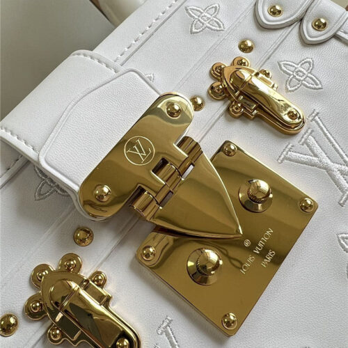 High Quality Luxury Louis Vuitton Petite Malle Bag White product detail