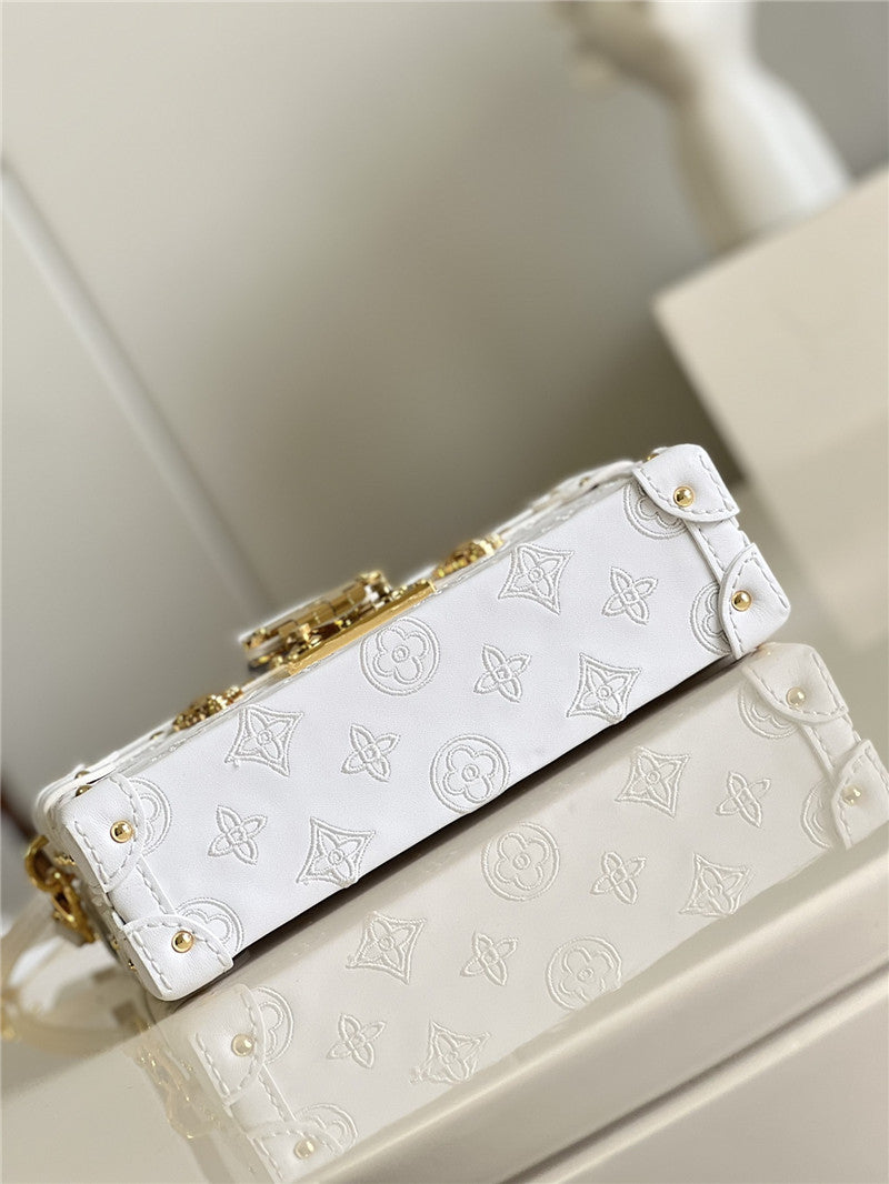 High Quality Luxury Louis Vuitton Petite Malle Bag White product detail