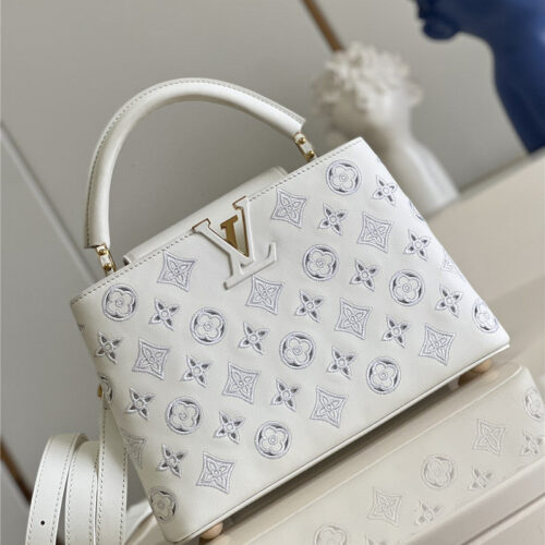 High Quality Luxury Louis Vuitton Capucines BB Embroidery Bag product detail