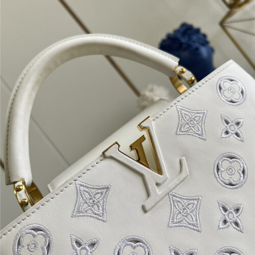 High Quality Luxury Louis Vuitton Capucines BB Embroidery Bag product detail
