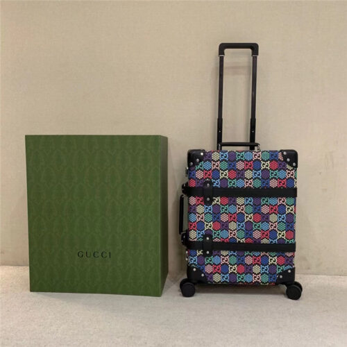 High Quality Luxury Gucci Globe-Trotter GG Luggage – Style 03374