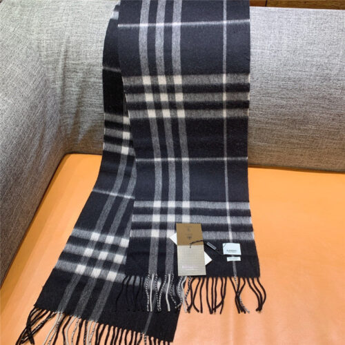 High Quality Luxury Burberry Classic Plaid Cashmere Scarf – Style 24613 product detail