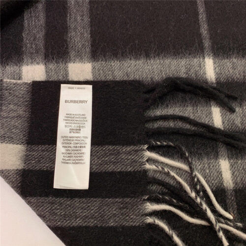 High Quality Luxury Burberry Classic Plaid Cashmere Scarf – Style 24613 product detail