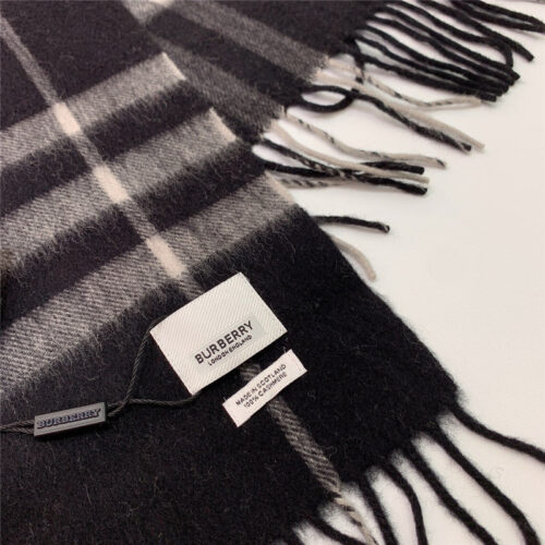 High Quality Luxury Burberry Classic Plaid Cashmere Scarf – Style 24613 product detail