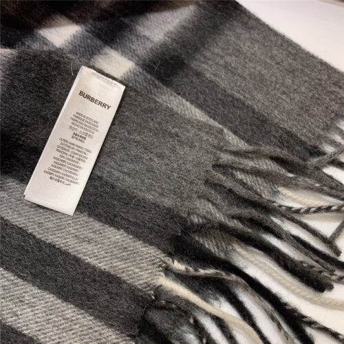 High Quality Luxury Burberry Classic Plaid Cashmere Scarf – Style 24611 product detail