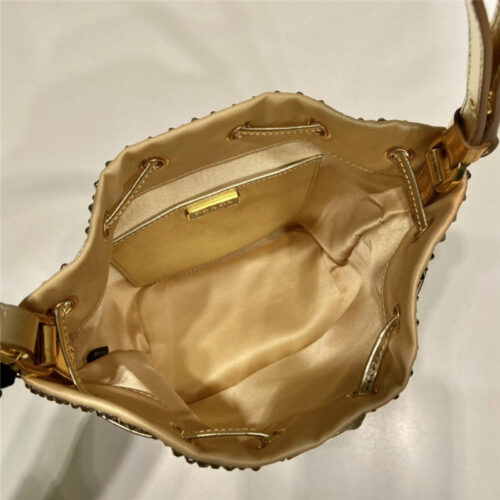 High Quality Luxury Prada Crystal Bucket Bag product detail