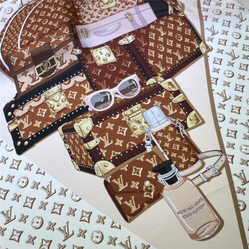 High Quality Luxury Chanel Logo Square Silk Scarf product detail