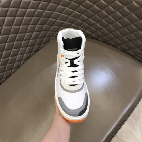 High Quality Luxury Balmain Mens High Top Sneakers – Style 45027 product detail