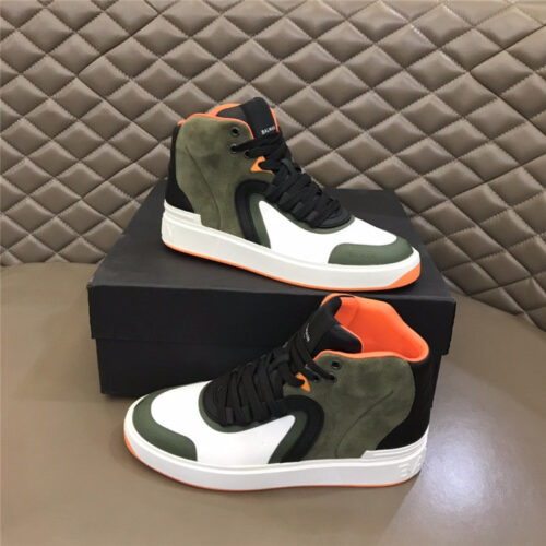 High Quality Luxury Balmain Mens High Top Sneakers alternate view