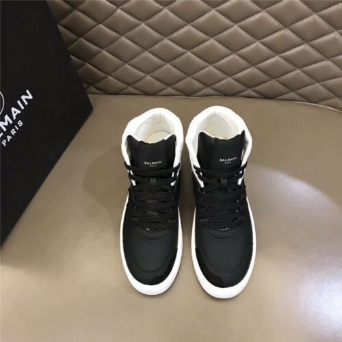 High Quality Luxury Balmain Mens High Top Sneakers – Style 81187 product detail