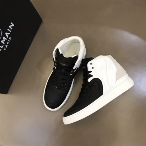 High Quality Luxury Balmain Mens High Top Sneakers – Style 81187 product detail