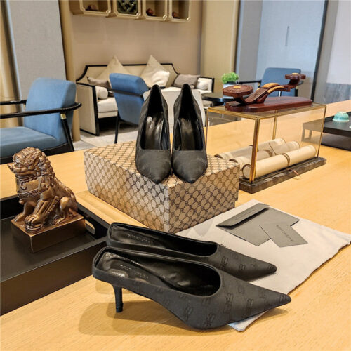 High Quality Luxury Balenciaga Pointed-Toe Stiletto Lizard Leather Pumps – Style 68675 product detail
