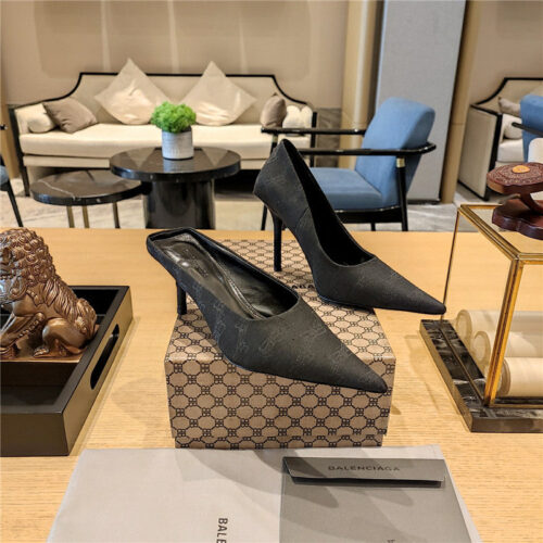 High Quality Luxury Balenciaga Pointed-Toe Stiletto Lizard Leather Pumps – Style 68675 product detail