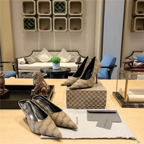 High Quality Luxury Balenciaga Pointed-Toe Stiletto Lizard Leather Pumps – Style 70371 alternate view