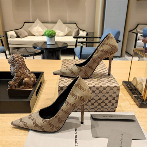 High Quality Luxury Balenciaga Pointed-Toe Stiletto Lizard Leather Pumps – Style 70371 product detail