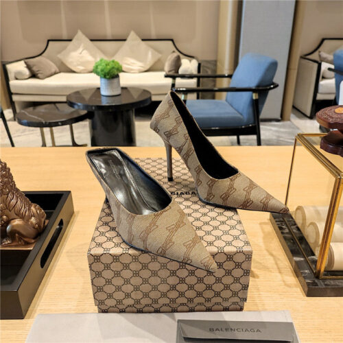 High Quality Luxury Balenciaga Pointed-Toe Stiletto Lizard Leather Pumps – Style 70371 product detail