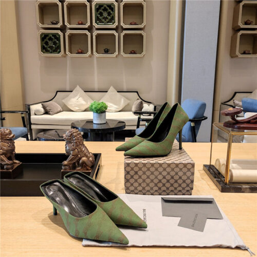 High Quality Luxury Balenciaga Pointed-Toe Stiletto Lizard Leather Pumps – Style 72067 product detail