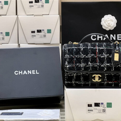 High Quality Luxury Chanel Woolen Messenger Bag – Style 48460 product detail