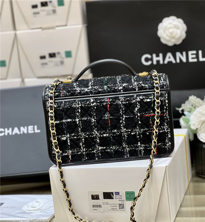High Quality Luxury Chanel Woolen Messenger Bag – Style 48460 product detail