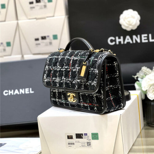 High Quality Luxury Chanel Woolen Messenger Bag – Style 48460 product detail