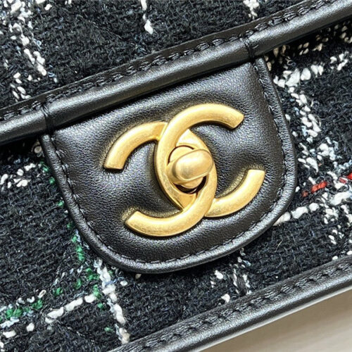High Quality Luxury Chanel Woolen Messenger Bag – Style 48460 product detail