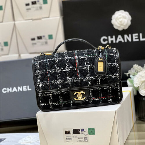 High Quality Luxury Chanel Woolen Messenger Bag – Style 48460