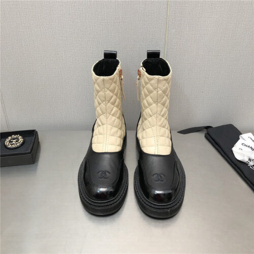 High Quality Luxury Chanel Classic C Embroidery Ankle Boots – Style 76614 alternate view