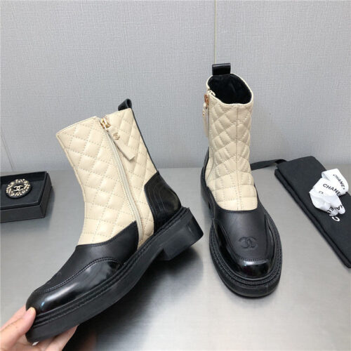 High Quality Luxury Chanel Classic C Embroidery Ankle Boots – Style 76614 product detail