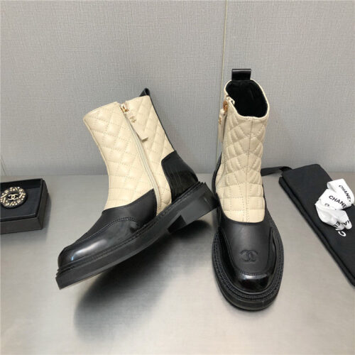 High Quality Luxury Chanel Classic C Embroidery Ankle Boots – Style 76614 product detail