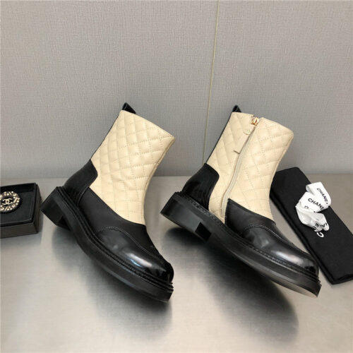 High Quality Luxury Chanel Classic C Embroidery Ankle Boots – Style 76614 product detail