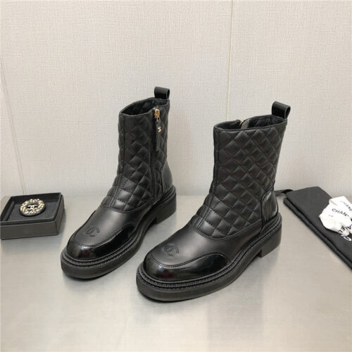 High Quality Luxury Chanel Classic C Embroidery Ankle Boots product detail