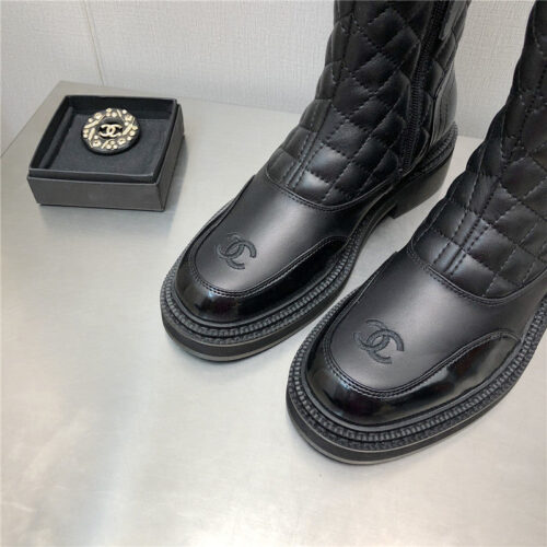 High Quality Luxury Chanel Classic C Embroidery Ankle Boots product detail